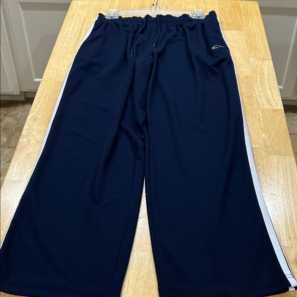 Champion Dark Blue Joggers with White Stripe